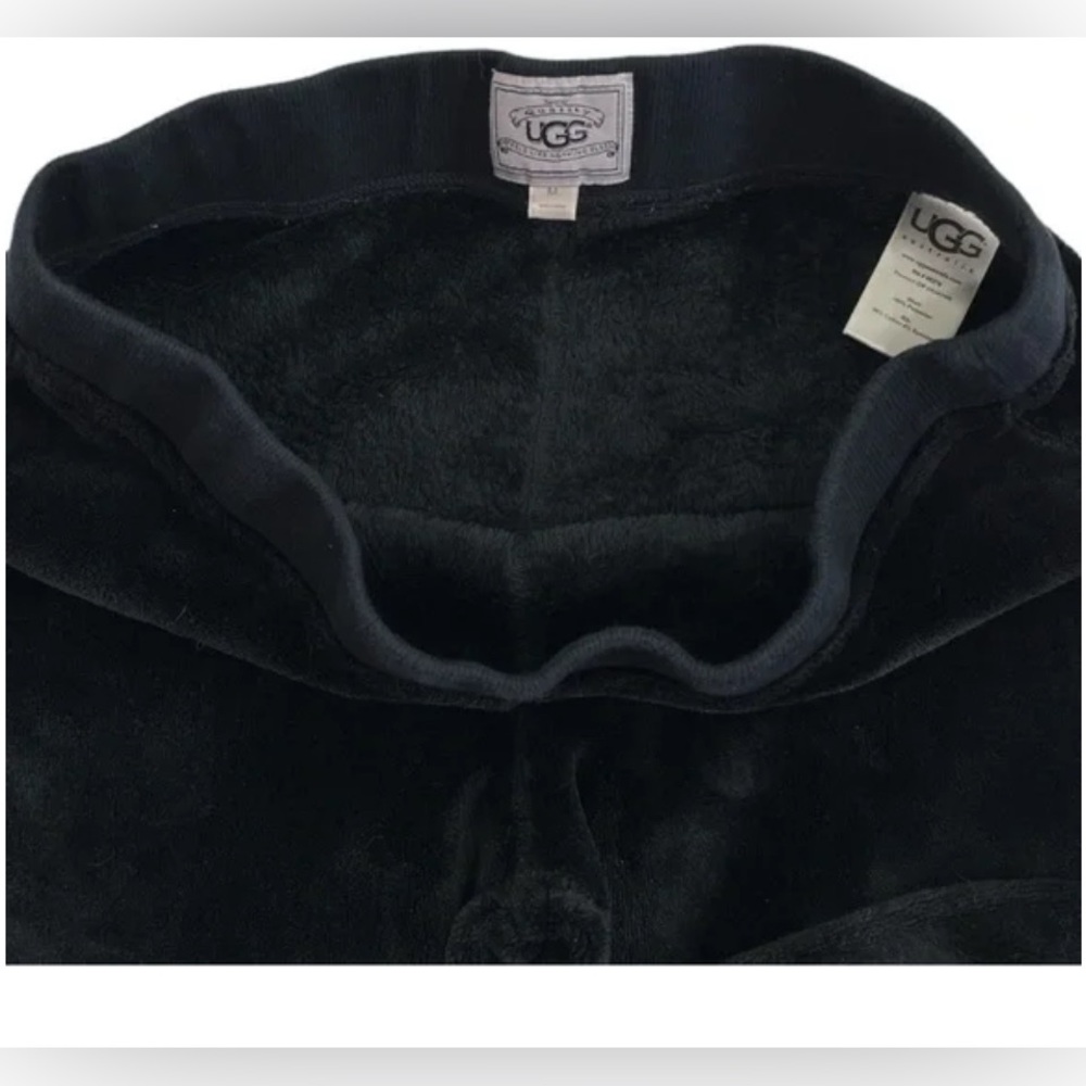 UGG Australia SADIE Fleece Jogger Pant size M in Black - Picture 3 of 8